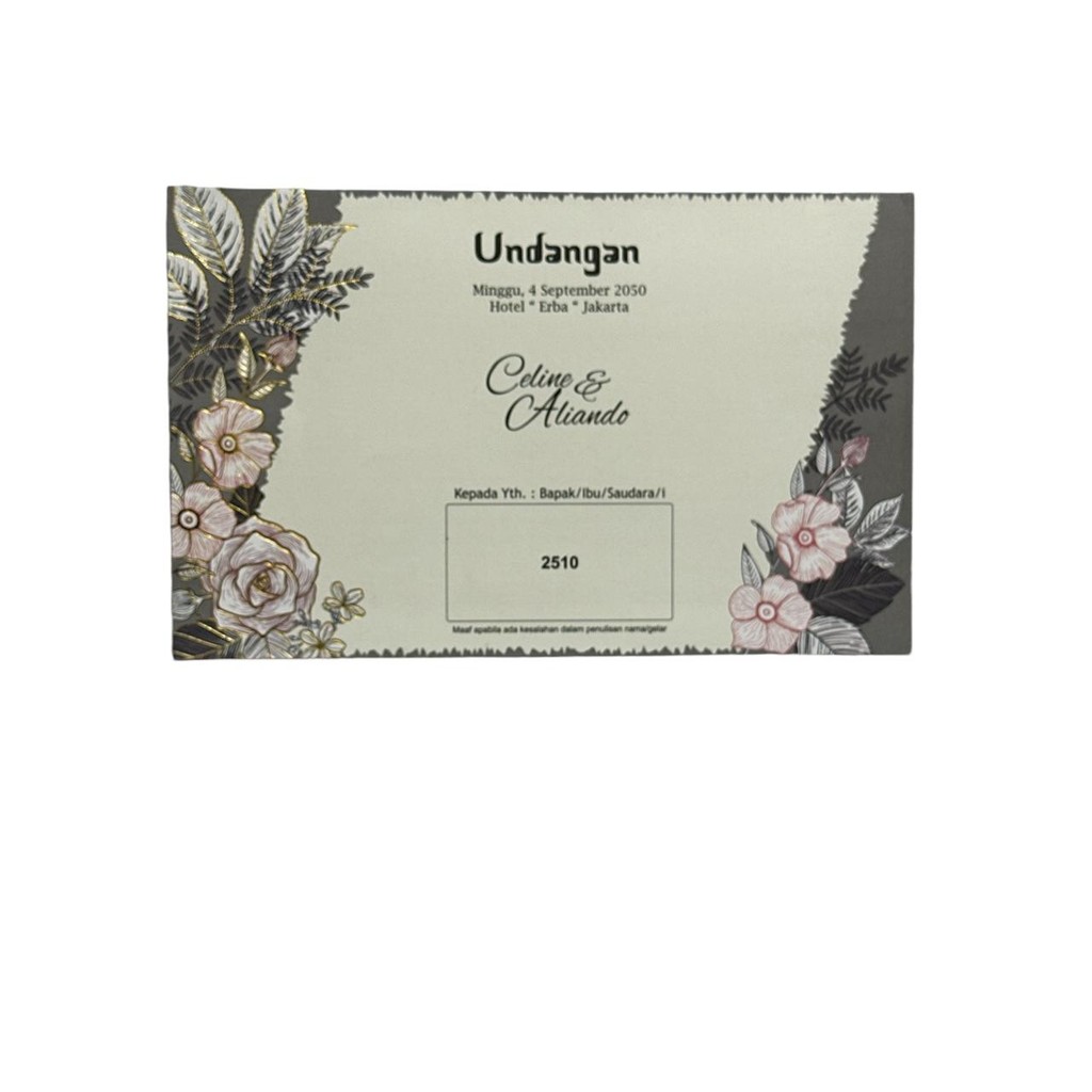ERBA 2510 Undangan Blangko