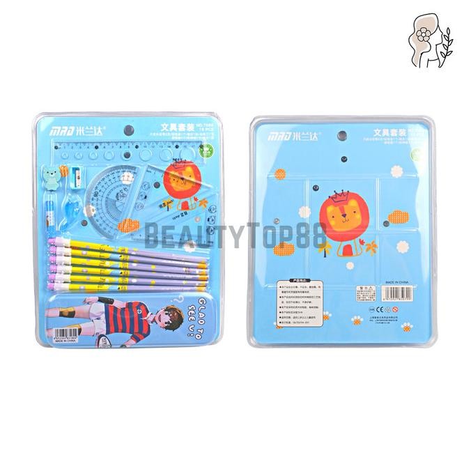 

rt-4 Paket Alat Tulis Lengkap 15 in 1 / Stationery Set Sekolah Karakter Termurah