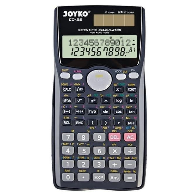 

QIG-1722 Calculator Kalkulator Joyko CC-25 Scientific 401 Functions MURAH Murah