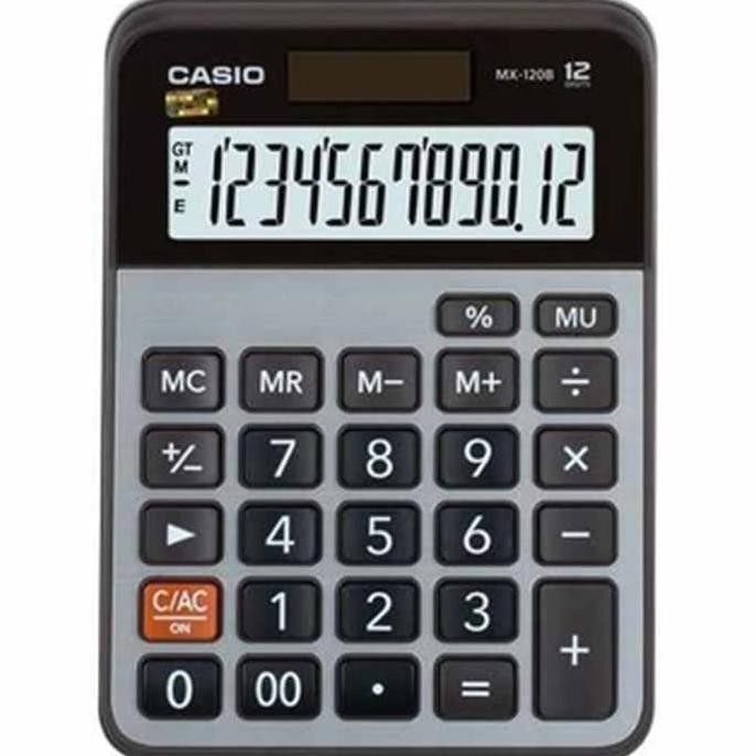 

er-23 Calculator Casio MX-120B Desktop Original Asli (Kalkulator MX 120 B) Premium