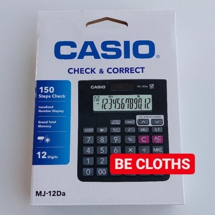 

An85 Casio MJ12 DA Kalkulator Desktop MJ12DA ORIGINAL 12 Digits Terlaris