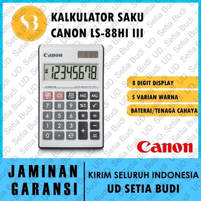 

Special Promo Kalkulator CANON LS-88Hi III Asli dan Bergaransi Viral