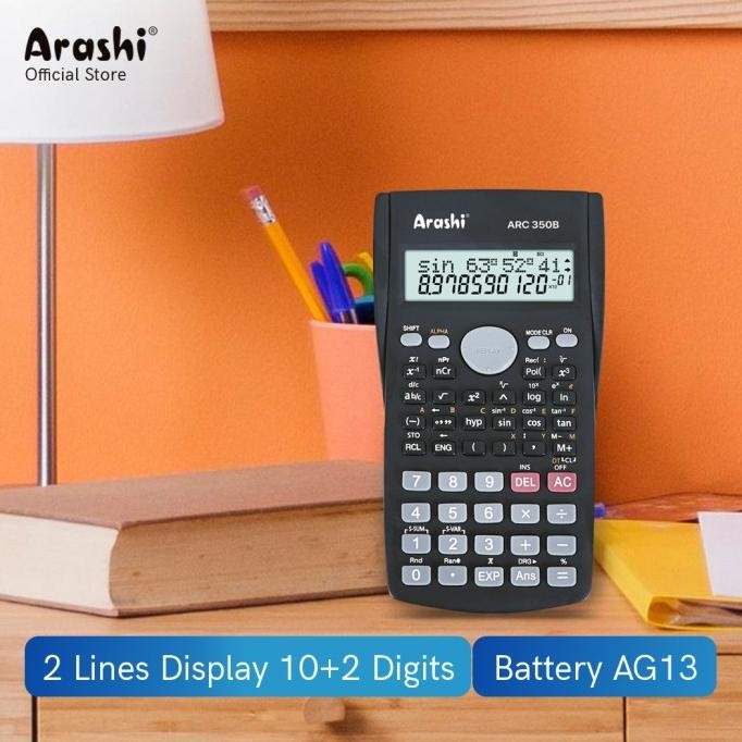 

Bisa COD Arashi Kalkulator ARC 350B / 10 Digit / Scientific Calculator Premium
