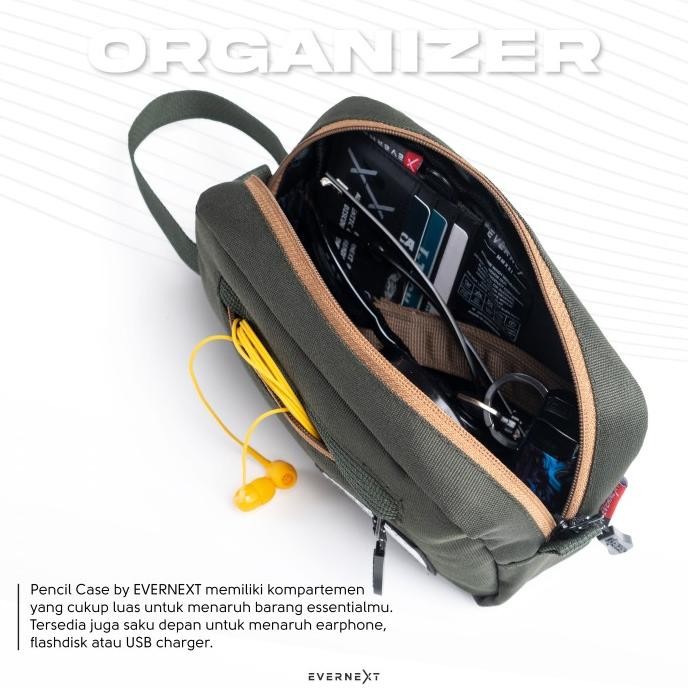 

aq-54 Pencil Case Tempat Pensil Sekolah Kantor Kuliah Travelling Organizer Berkualitas