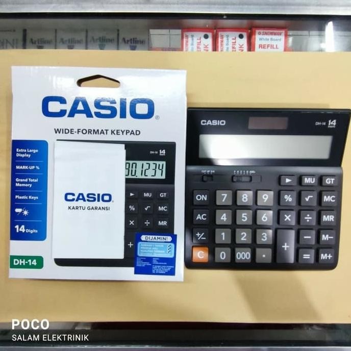 

YBW-2429 Kalkulator Casio DH-14 14Digit Original Berkualitas