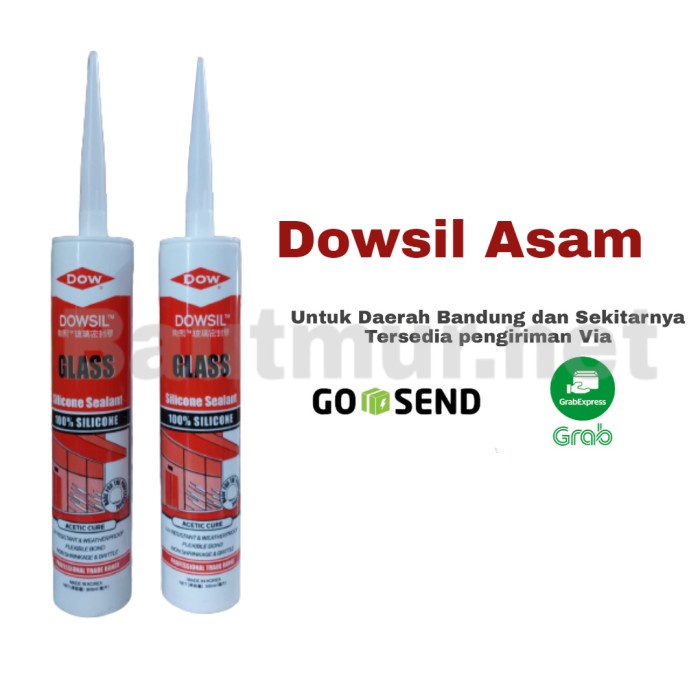 Lem Dowsil Dow Corning Lem Kaca Aquarium Sealant Asam Black