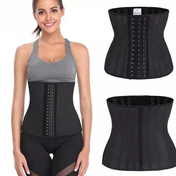 Ada Waist Shaper Korset Latex 25 Bone Pori Waist Trainer Korset Outletbluemine