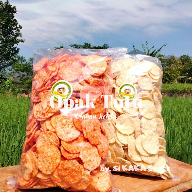 

[ 1 KG ] OPAK TUTU - OPAK SINGKONG - OPAK KHAS NENEK - SI KAKA SNACK