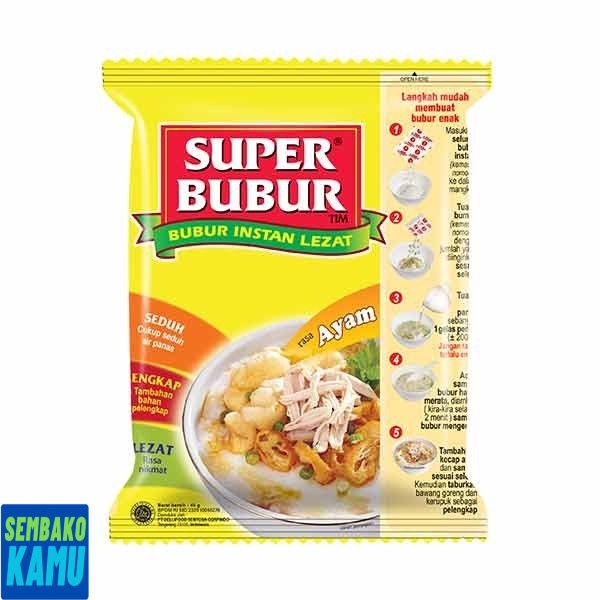 

Super Bubur Ayam Instan Sachet 45 gr