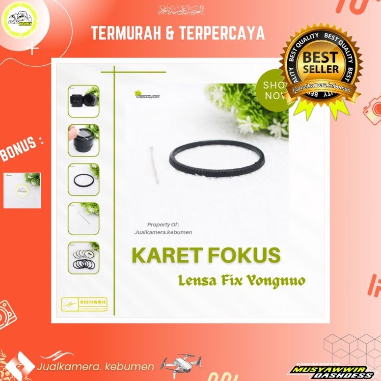 78 KARET RING FOCUS YONGNUO 50MM F 1.8 & 35MM F 2 - KARET LENSA FIX YONGNUO - KARET FOKUS LENSA FIX 