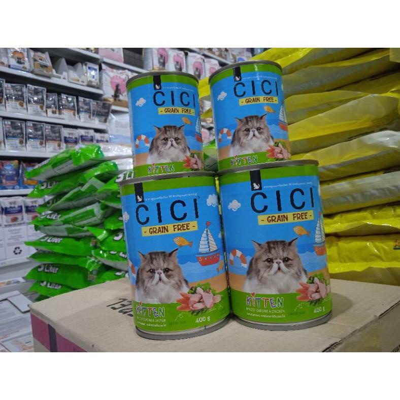 Terbaru Cici Kaleng Kitten Sardine Minced Chiken 400Gr Ftp