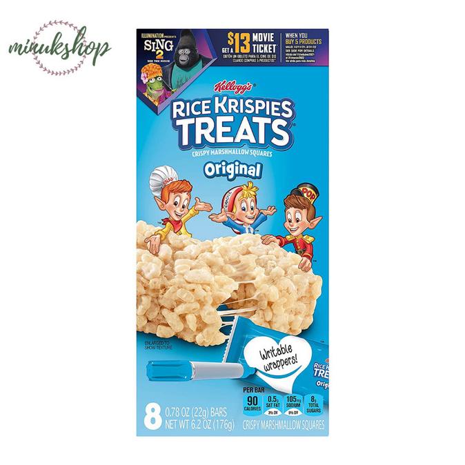 

Rice Krispies Treats Marshmallow Snack Bars isi 8 Bars - Snack Import