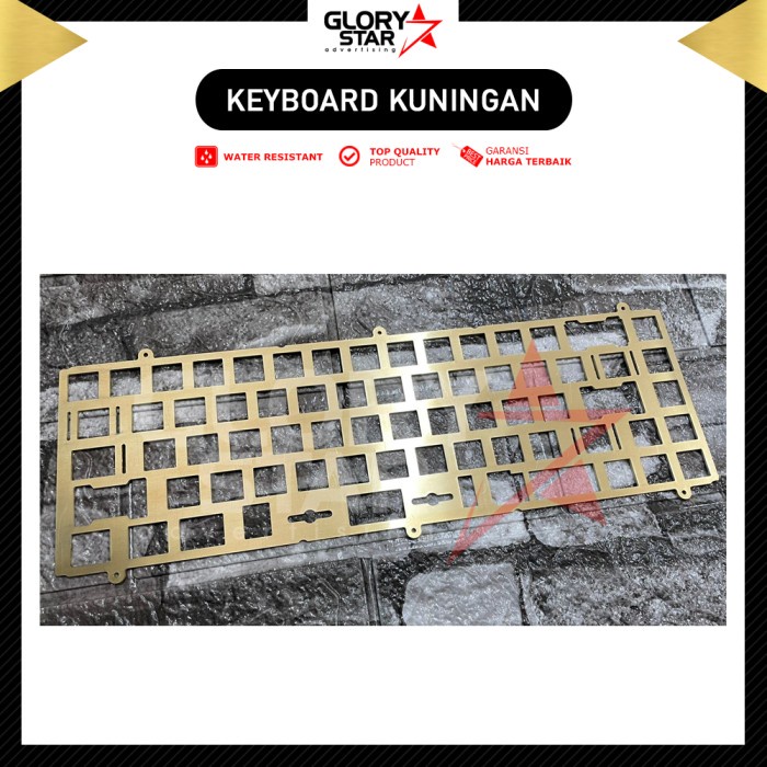 Plat Keyboard Mekanikal Kuningan Custom/Mechanical Brass Plate Custom