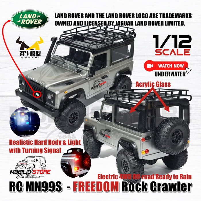 RC MN99S FREEDOM 1:12 ROCK CRAWLER 4X4 WATERPROOF FULL PROPO REALISTIC ORIGINAL