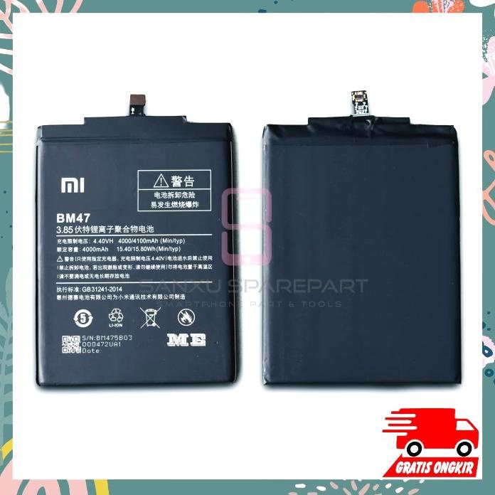 Batre Baterai Xiaomi Redmi 3 Redmi 4X Bm47