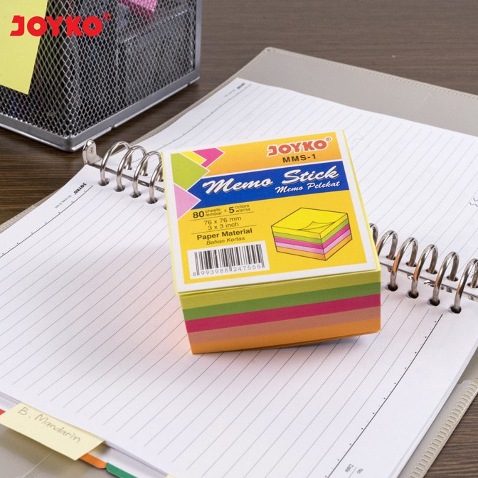 

aygt -60 Memo Stick / Sticky Note JOYKO MMS-1 5 Warna Memo Tempel 76