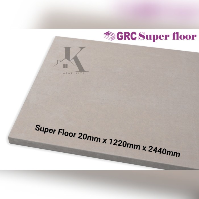 SUPER FLOOR GRC 20MM / SUPER PANEL / PAPAN LANTAI GRC 1.22X 2.44 M