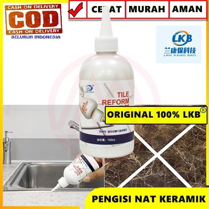 PENGISI NAT KERAMIK PENAMBAL LUBANG KAMAR MANDI CAIRAN NAT KERAMIK