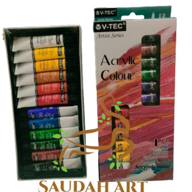 

Cat Akrilik/Acrylic 12ml 12 warna V-Tec VT-812/A