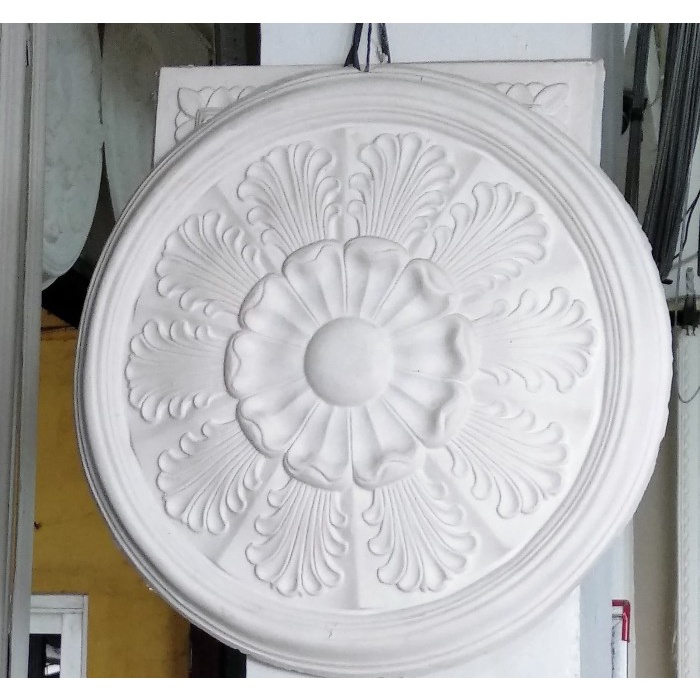 Bestseller Kembang Lampu Plafon Gypsum Centerpiece Centerpis Teratai 52Cm