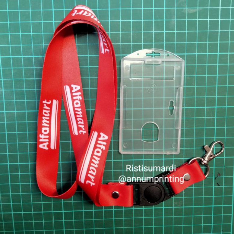 

NBM-72 Tali Id Card Alfamart Printing 2 Sisi 2cm Free Chasing/LANYARD CUSTOM In Sale