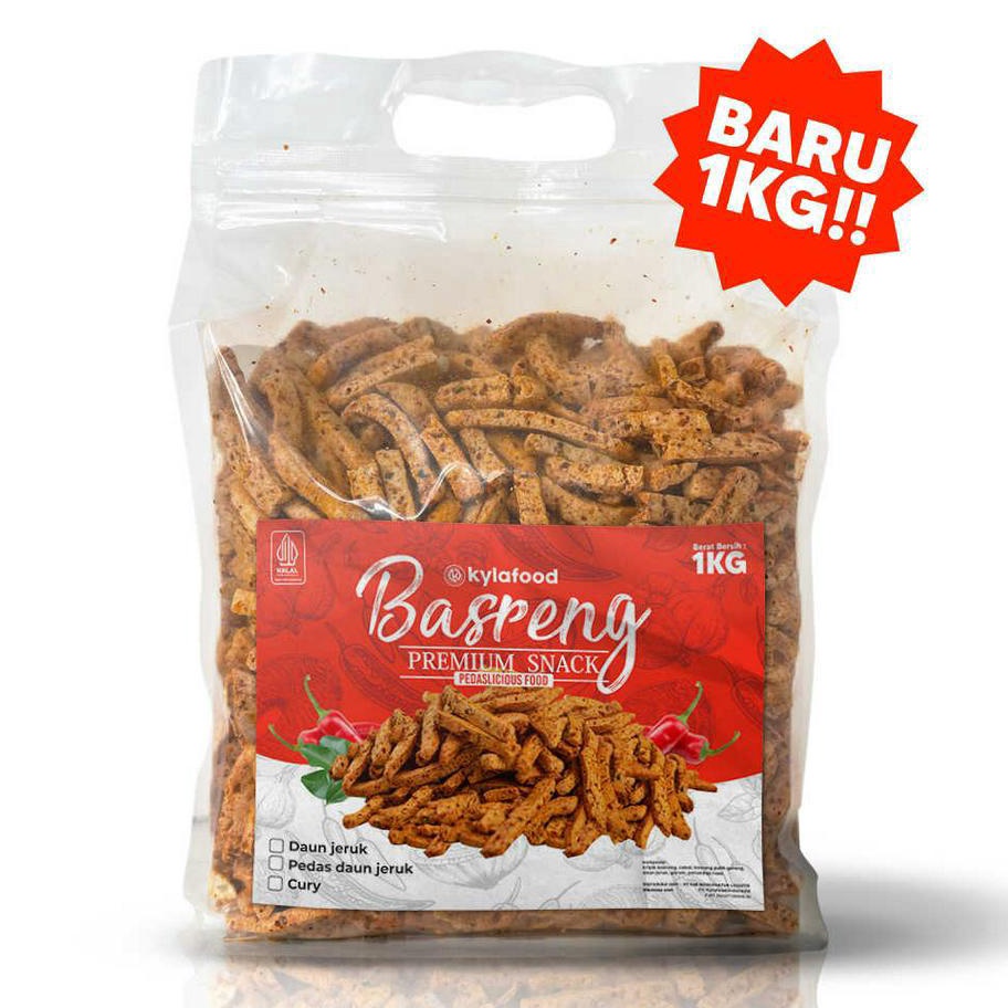 

➧➣✩✸ Kylafood Basreng Pedas 1000g Dijual