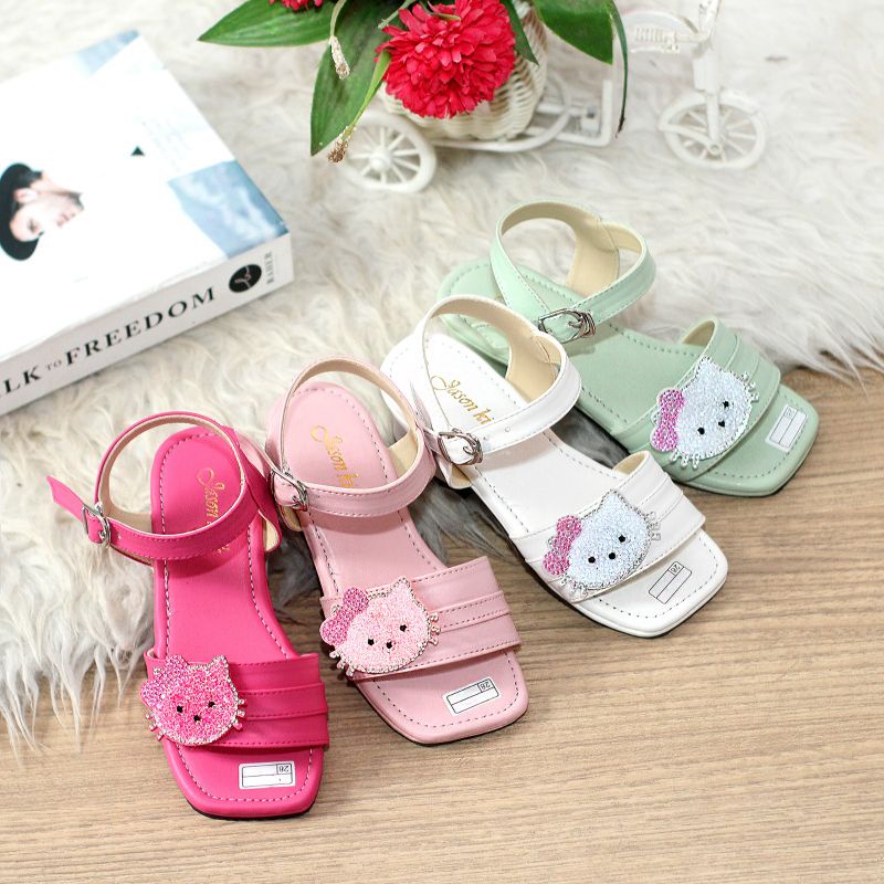 Sandal Pesta Anak Perempuan Tali Kokop Helokitty THK01