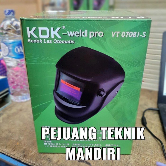 ALAT KESELAMATAN HELM LAS OTOMATIS / KEDOK LAS OTOMATIS AUTO DARK / TOPENG LAS AUTO KDK ORIGINAL