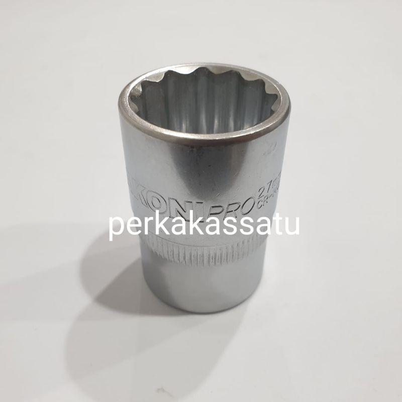 KUNCI MATA SOCK 3/4" X 27MM 12PT LAKONI PRO 27 MM SOCKET SOK SHOCK JETJO TOOLS JETJOTOOLS