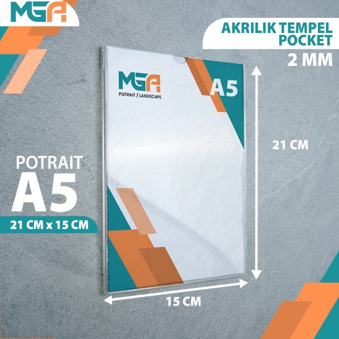 

Promo.. ACRYLIC POCKET FRAME / AKRILIK THICKER / AKRILIK BROSUR A5 RCF