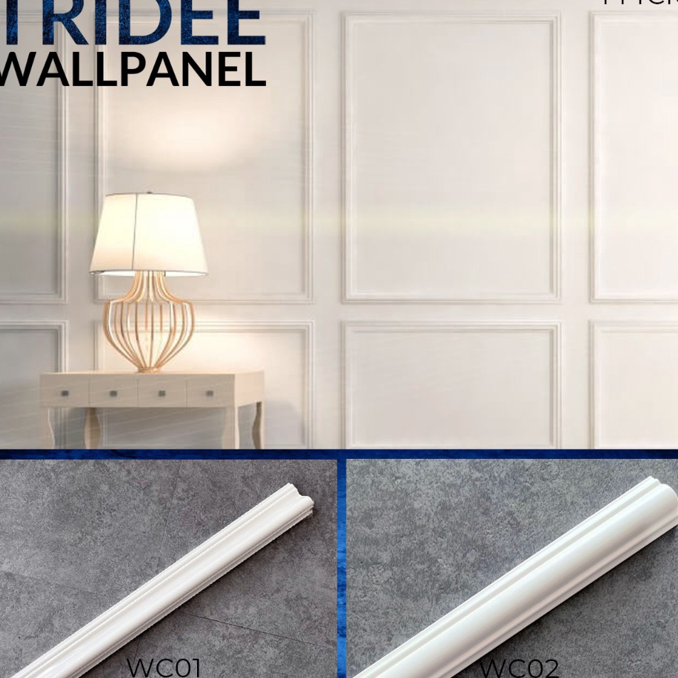 HZ Wall Moulding | Wainscoting | Dinding Profil | TRIDEE WALLPAPER | 144CM ✭ ✯