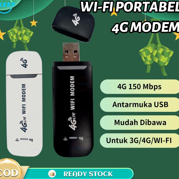 (ご Kご1L] [Ready Stock] Modem WIFI 4g All Operator 150 Mbps Modem Mifi 4G LTE  Modem WIFI  Travel USB Mobile WIFI Support 10 Devices COD- paasti.dikirim.