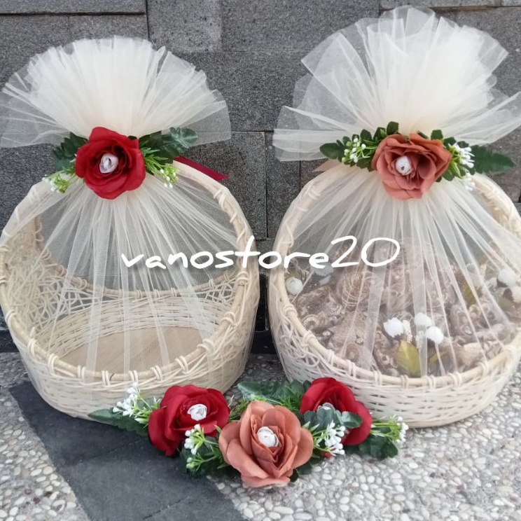 Best Productm3M7y 1 SET ISI 2 KERANJANG PARCEL / KERANJANG BUAH / PARCEL BUAH / PARCEL CINCIN / KERA