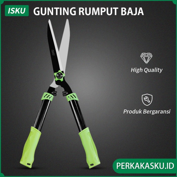 [Gunting] Isku Gunting Rumput Baja Gunting Pemotong Pohon Tanaman Taman Kebun [Rumput]