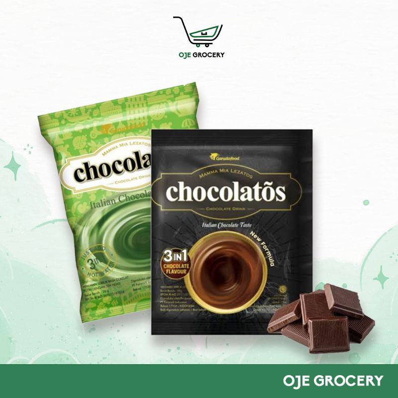 

CHOCOLATOS DRINK (10 SACHET) - MINUMAN CHOCOLATOS SACHET RASA COKELAT DAN MATCHA