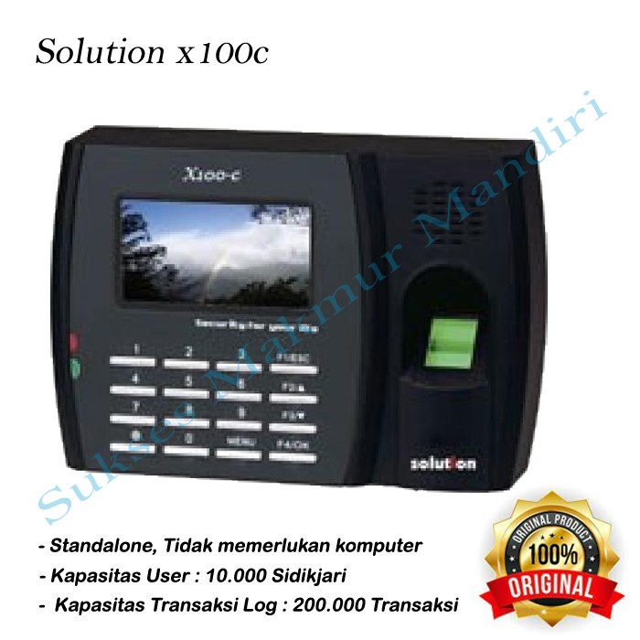 

Jual Finger Print Solution X 100 C Kode 685