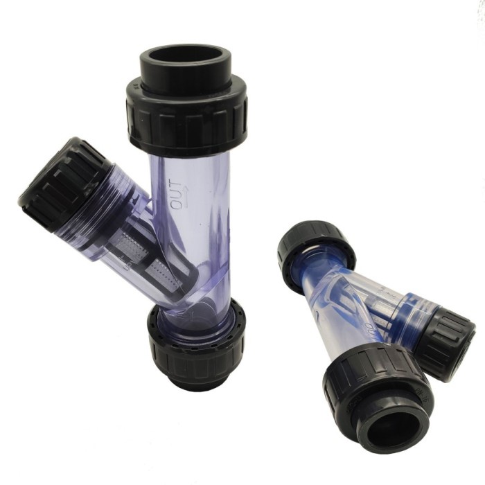 Terlaris Fitting Y Strainer Clear Double Union Pvc 3/4 Inch Fitting Pvc Pipa Pvc - Dn20