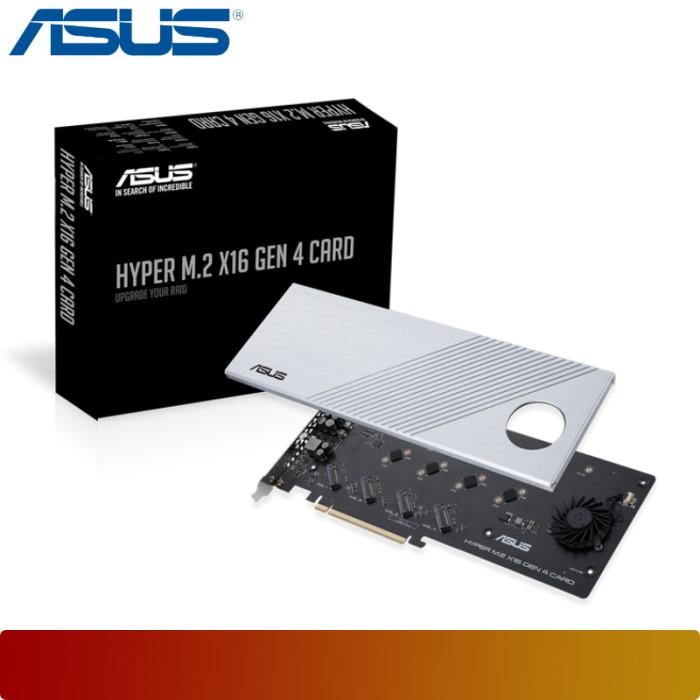 Asus Hyper M.2 X16 Gen 4 Card | (Pcie 4.0/3.0) Supports Four Nvme M.2