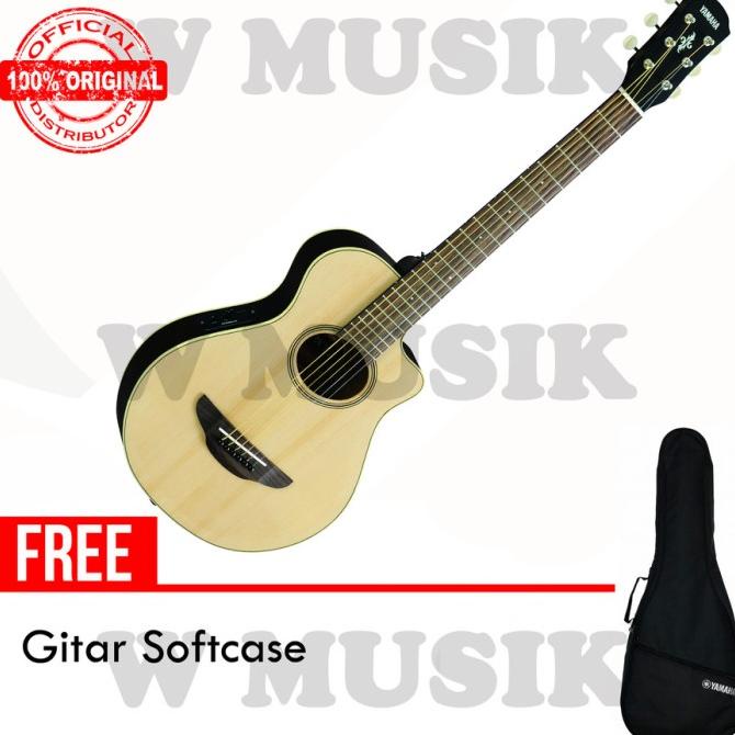 Yamaha Gitar Mini Akustik Elektrik Apx-T2 - Natural Original