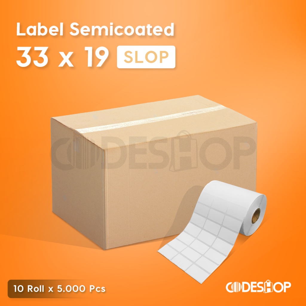 

1 Slop Isi 10 Label Harga 33 x 19 Semicoated 33x19 mm 5000 Pcs