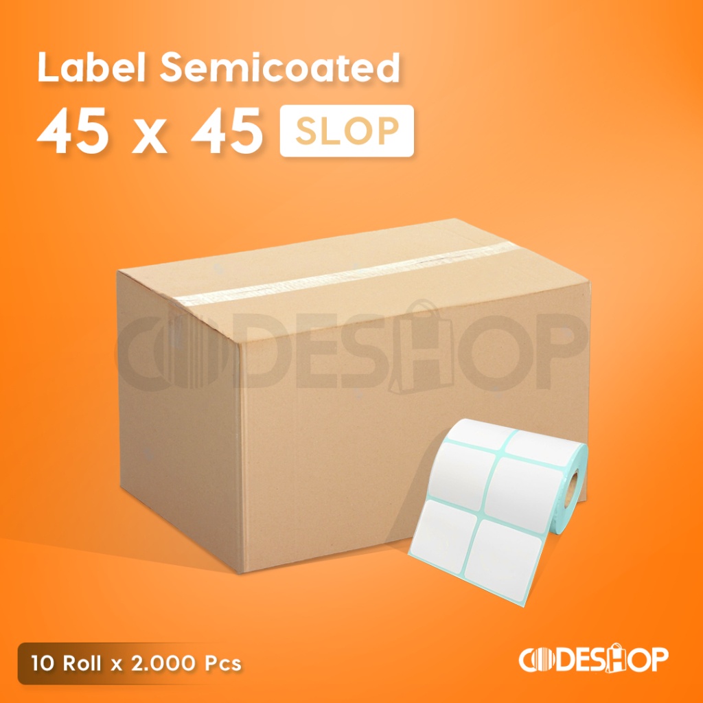 

1 Slop Isi 10 Label Harga 45 x 45 Semicoated 45x45 mm 2000 Pcs