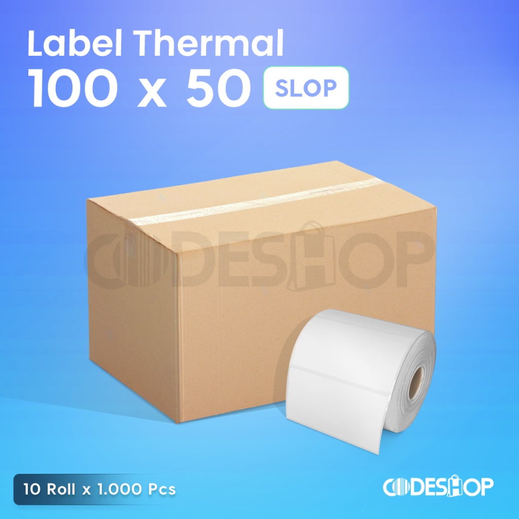 

1 Slop Isi 10 Label Barcode 100 x 50 Direct Thermal 100x50 mm 1000 Pcs