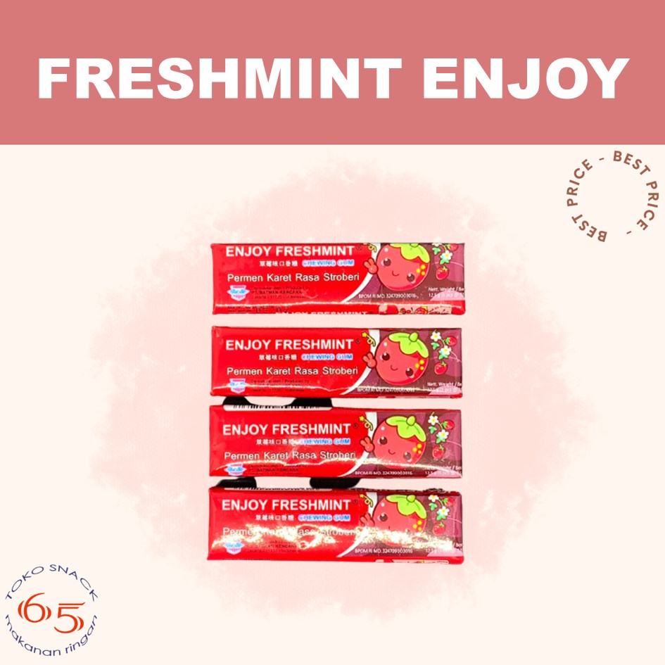 

Freshnt Chewing Gum. Permen Karet. Toples