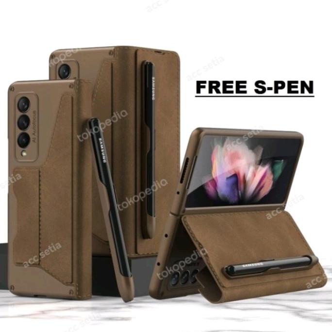 Case Original Samsung Z Fold 4 Fold4 + S Pen Canvas Quality S-Pen Flip