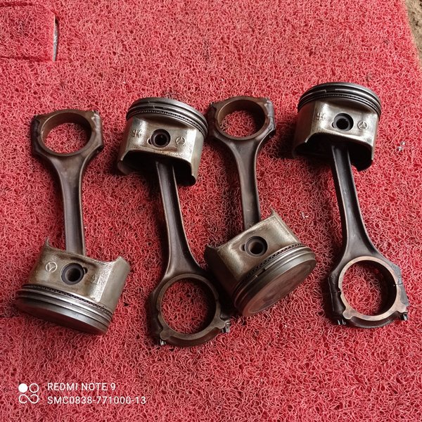 Piston Set Stang Ring Sekher Seher Mercy A140 A Class Asli Ori Mercedes-Benz Os Standar Std Copotan