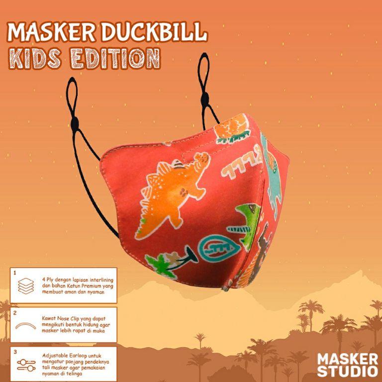 Termurah Masker Kain Anak Duckbill 4Ply By Masker Studio