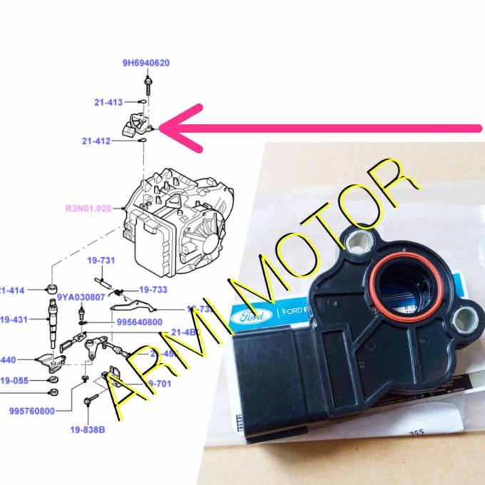 Sensor Transmisi TR Sensor Ford Escape 2.3 Original SWITCH INHIBITOR