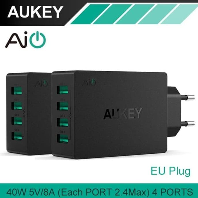 Aukey PA-U36 Wall Charger 4 Port USB 18 W Turbo Wall Charger