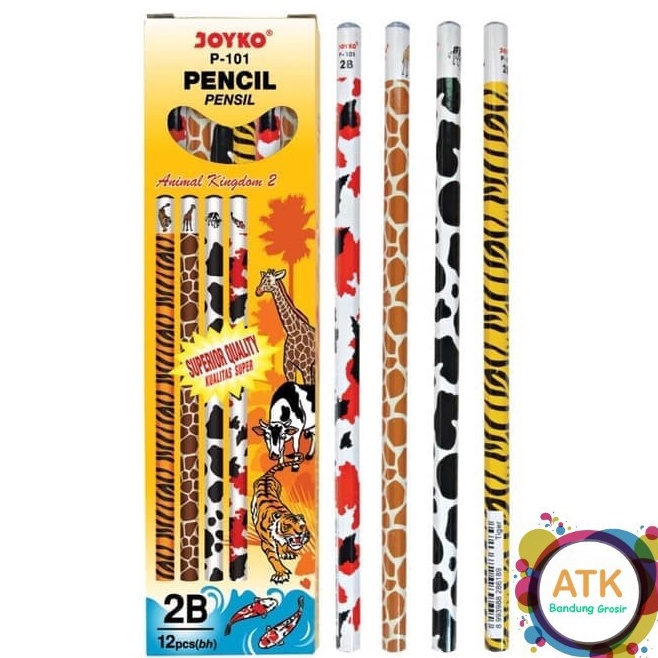 

Best Seller➟ WPBQP Pencil / Pensil Joyko P-101 / 2B / Animal Kingdom - Lusinan (12 pcs) B54 ✵Terkini