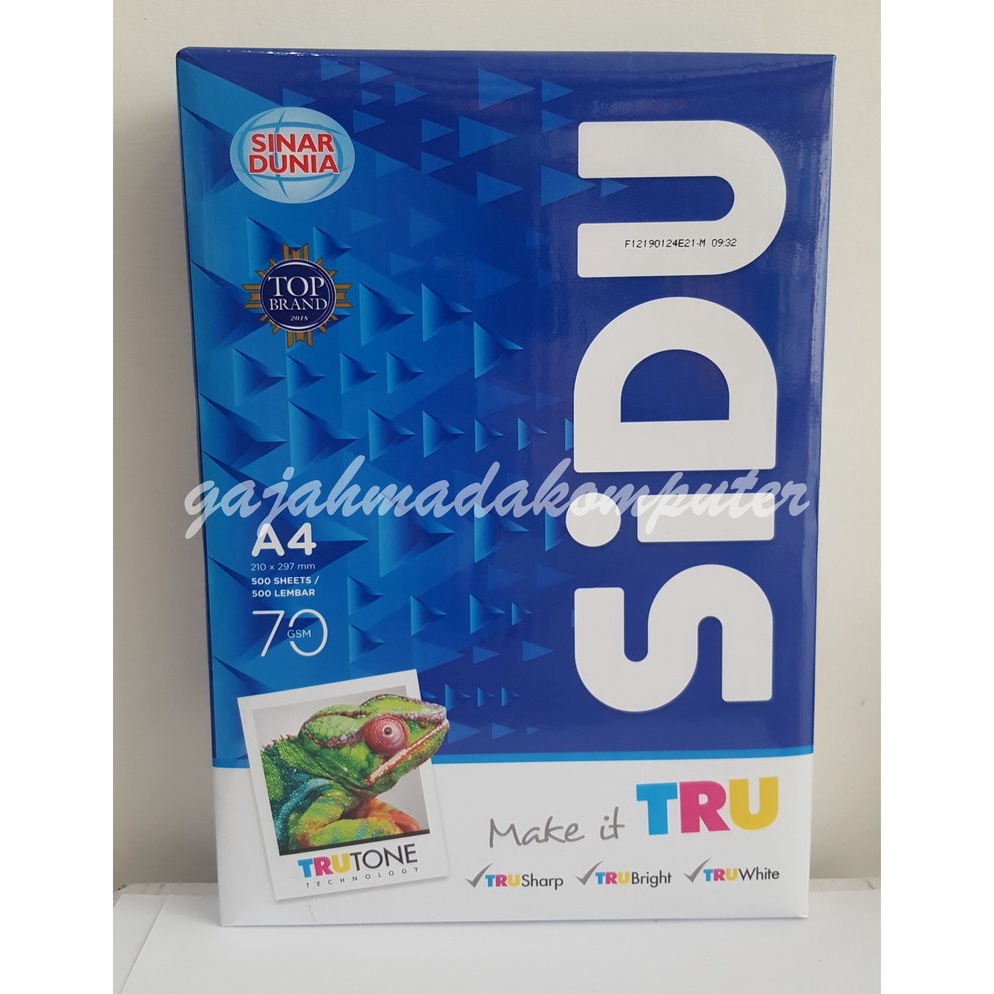 

49 Kertas HVS A4 70 gr 70 gsm 70gram SIDU Sinar Dunia vpcs9